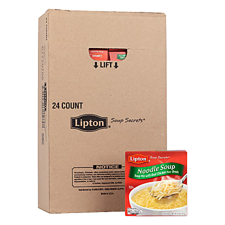 Lipton Savoury Noodle Soup, 4.5 Oz, Pack Of 24 Soup Mixes