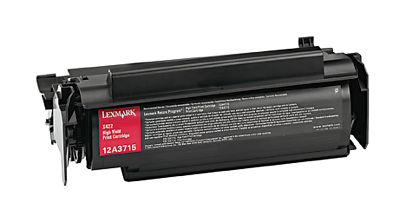 Lexmark Toner Cartridge - Laser - High Yield - 12000 Pages - Black - 1 Each