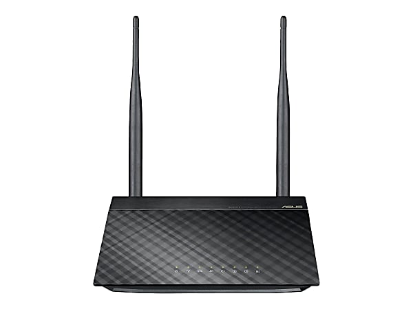 ASUS RT-N12 D1 - Wireless router - 4-port switch - Wi-Fi - 2.4 GHz