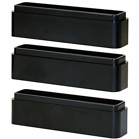 DAC® Stax MP-216 Ergonomic-Adjustable Monitor/Laptop Riser Blocks Kit, Black - Large x 6"x 1.50" Depth x 1.20" - 02250