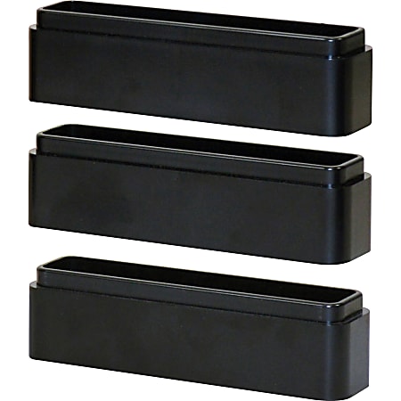 DAC Monitor Riser Leg Blocks - 6" Width x 1.5" Depth x 1.2" Height - Stackable, Comfortable - Black