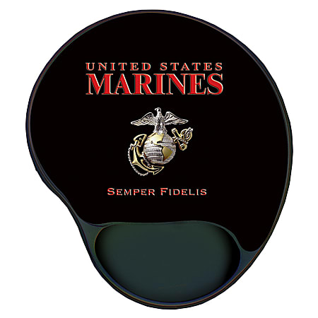 Integrity Ergonomic Mouse Pad, 8.5" x 10", Marines Pride Logo, Pack Of 6