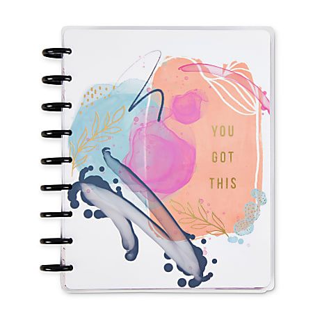 Happy Planner 18-Month Monthly/Weekly Classic Happy Planner, 7" x 9-1/4", Mixed Media Mom, July 2022 to December 2023, PPCD18-087