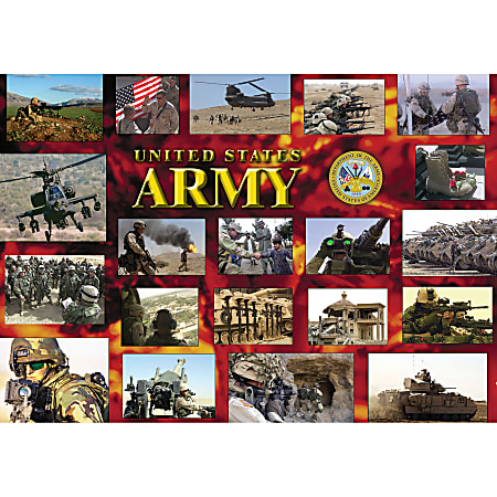 Integrity Desk Pad, 17" x 24", Army Multiphoto, Pack Of 6