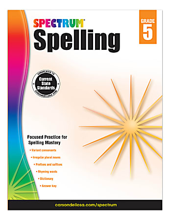 Spectrum Spelling, Grade 5