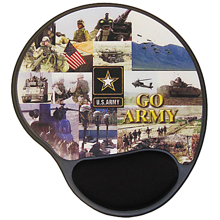 Integrity Ergonomic Mouse Pad, 8.5" x 10", Army Multi-Photo, Pack Of 6