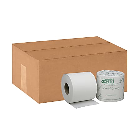 ONI 2-Ply 100% Recycled Toilet Paper, 500 Sheets Per Roll, Pack Of 80 Rolls (AbilityOne 8540-01-380-0690)