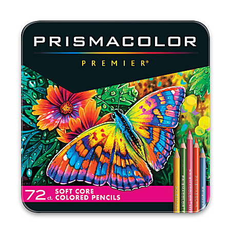 Premium Colored Pencils, Set of 12 Colors, Artists Soft Core with