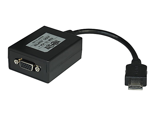 VGA to HDMI Converter - Dual RCA Cable Plug and HDMI Port Adapter