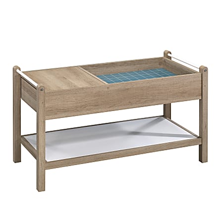 Sauder® Anda Norr Coffee Table, Rectangular, Sky Oak/White