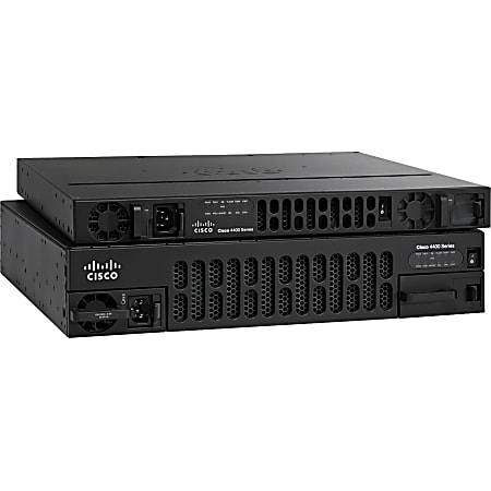 Cisco 4221 Router - T-carrier/E-carrier - 2 Ports - 2 RJ-45 Port(s) - Management Port - 3 - 4 GB - Gigabit Ethernet - 1U - Rack-mountable