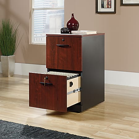 Sauder cherry store file cabinet
