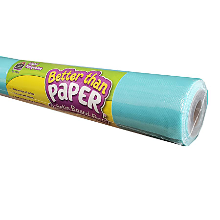 Teacher Created Resources Better Than Paper Bulletin Board Paper Rolls, 48" x 12', Turquoise, Pack Of 4 Rolls