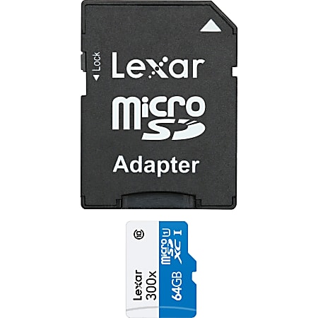 Lexar High-Performance 300x Micro SDXC UHS-I Memory Card, 64GB