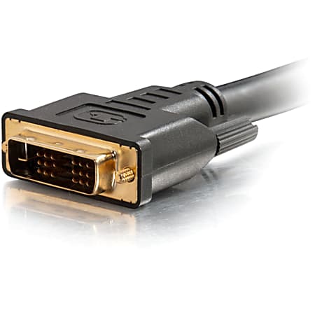 C2G Pro Series DVI D CL2 Single Link Digital Video Cable Video cable single  link DVI D male to DVI D male 15 ft shielded black - ODP Business Solutions