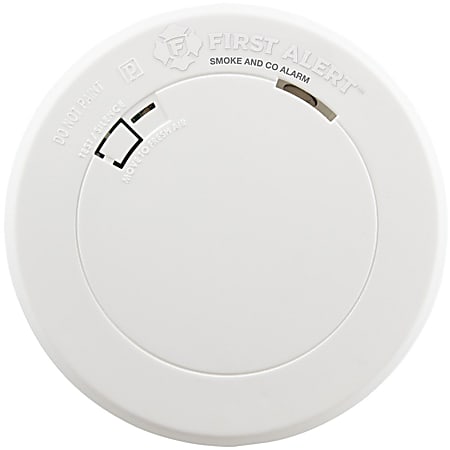 First Alert Slim Design Battery-Operated Photoelectric Smoke & Fire Alarm - PR700 (1039772) - 9 V - 85 dB - Wall Mountable, Ceiling Mountable