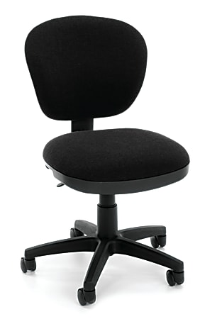OFM Lite Use Fabric Mid-Back Task Chair, Black