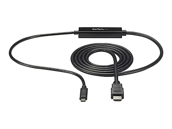 StarTech.com USB C To HDMI Cable, 6', CDP2HDMM2MB