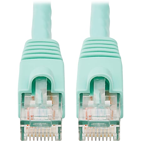 Eaton Tripp Lite Series Cat6a 10G Snagless UTP Ethernet Cable (RJ45 M/M), Aqua, 3 ft. (0.91 m) - Patch cable - N261003AQ