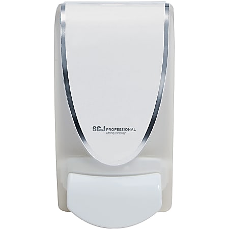 SC Johnson Professional Protect Dispenser - Manual - 1.06 quart Capacity - Durable, Wall Mountable, Antimicrobial, Anti-bacterial - White - 1Each