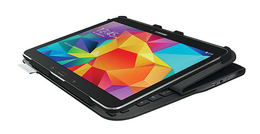 Logitech® Ultrathin Keyboard Cover Case For 10.1" Samsung Galaxy Tab 4, Black