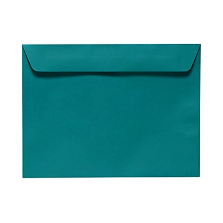 LUX Booklet 9" x 12" Envelopes, Gummed Seal, Teal, Pack Of 1,000