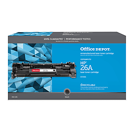 Office Depot® Remanufactured Black Toner Cartridge Replacement For HP 26A