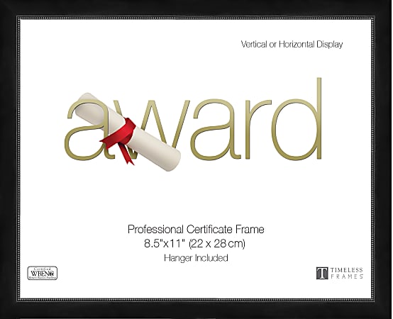 Timeless Frames® Metal Frame, 8-1/2" x 11", Black