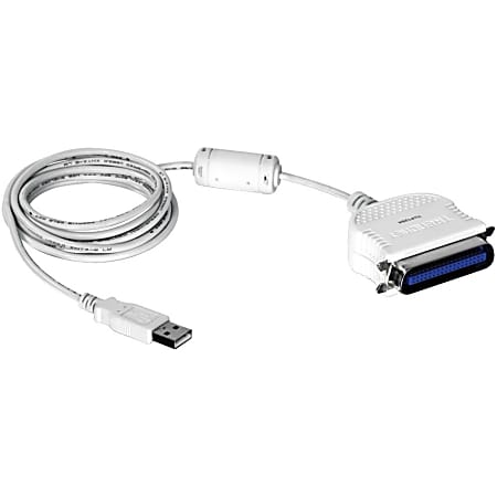 TRENDnet USB to Parallel 1284 Converter Cable, TU-P1284, USB 1.1/2.0/3.0, Windows 10/8.1/8/7, Mac OS X 10.6-10.9, 2 m (6.6 ft) Length, Connect Parallel Port Printers to a USB Port, Plug & Play - USB to Parallel 1284 Converter