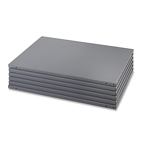 Safco® Industrial Steel Shelf Pack, 85"H x 36"W x 24"D, 6 Shelves, Gray