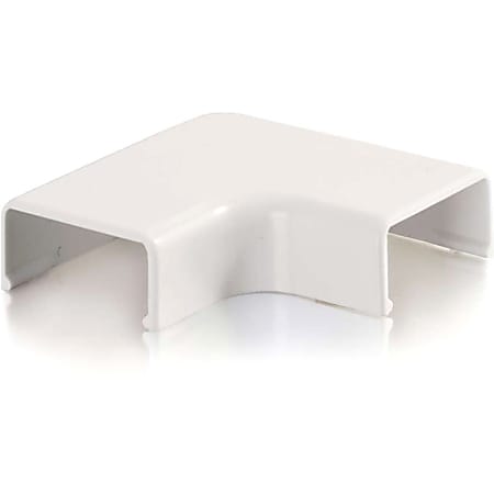 C2G Wiremold Uniduct 2700 9 Flat Elbow - White - White - Polyvinyl Chloride (PVC)