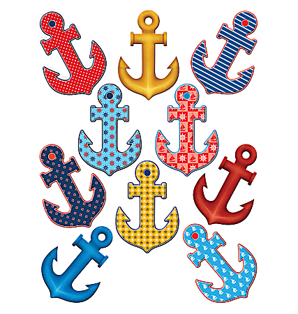 Teacher Created Resources® Decorative Accents, Anchors, Multicolor, Pack Of 30