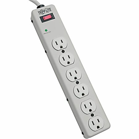 Tripp Lite Protect It! Six-Outlet Surge Suppressor, TLM606HJ