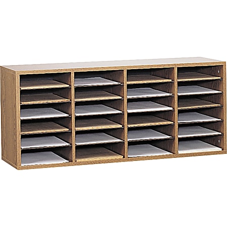 Safco® Adjustable Wood Literature Organizer, 16 3/8"H x