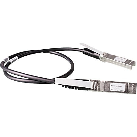 HPE X240 Direct Attach Cable - Network cable - SFP+ to SFP+ - 2 ft - for HPE 5120, 5500, 59XX, 75XX; FlexFabric 1.92, 11908, 12902; Modular Smart Array 1040