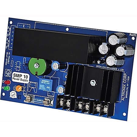 Altronix SMP10 Proprietary Power Supply - 12 V DC @ 10 A, 24 V DC @ 10 A Output
