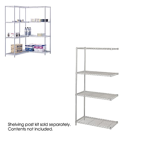 Safco® Industrial Wire Shelving Add-On Unit, 36"W x