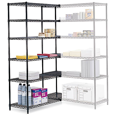 Safco® Industrial Wire Shelving Starter Unit, 48"W x