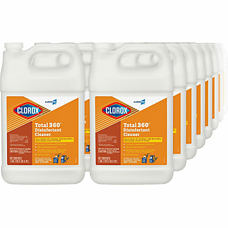 CloroxPro Total 360 Disinfectant Cleaner - Liquid - 128 fl oz (4 quart) - 144 / Pallet - Translucent