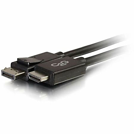 C2G DisplayPort Male to HDMI Male Adapter Cable - 6ft, 1080p Resolution, 30V - Black - DisplayPort/HDMI  - 54326