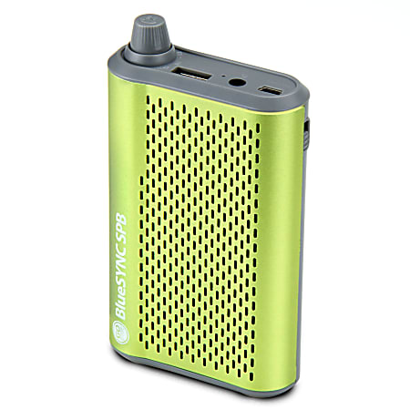 GOgroove BlueSYNC 3-In-1 Portable Bluetooth Speaker, Green