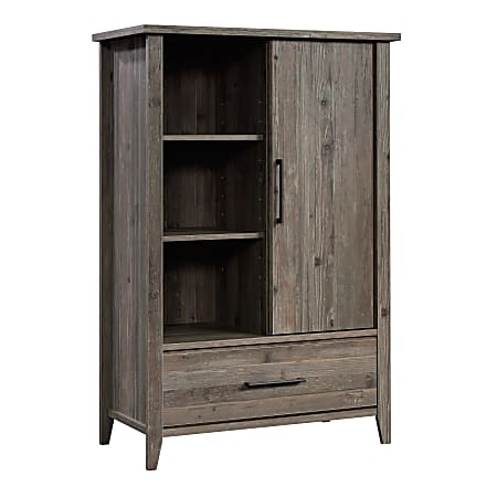 Sauder® Summit Station 37”W Storage Armoire Cabinet, Pebble Pine