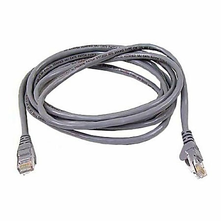 Belkin Cat.5e UTP Patch Cable - RJ-45 Male Network - RJ-45 Male Network - 3ft - Gray