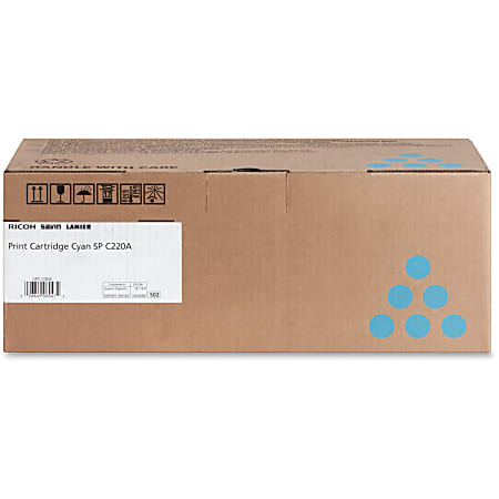 Ricoh Type SP C220A Original Toner Cartridge - Laser - 2000 Pages - Cyan - 1 Each
