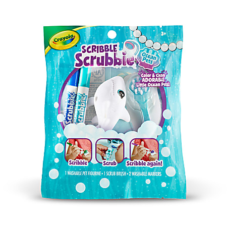Crayola® Scribble Scrubbie Ocean Pets Set, Assorted Colors