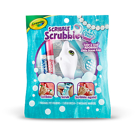 Crayola Scribble Scrubbie Ocean Pets Set Assorted Colors