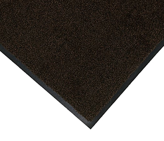 M+A Matting Classic Solutions Mat, 3' x 5', Brown/Black, Smooth backing