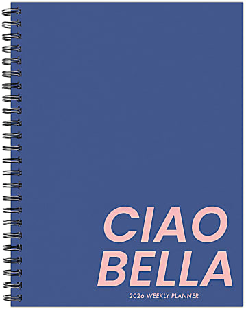 2026 Willow Creek Press Softcover Weekly/Monthly Planner, 6-1/2" x 8-1/2", Ciao Bella, January To December, 58497