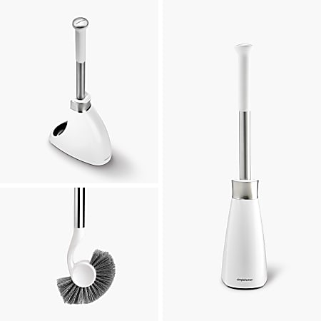 Simplehuman Toilet Plunger with Dome-Shaped Cover & Magnetic Collar