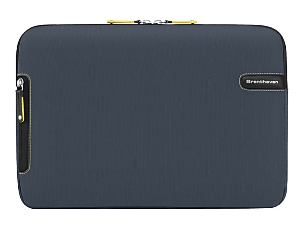 Brenthaven ProStyle - Notebook sleeve - 11" - charcoal, misted yellow - for Apple MacBook Air (11.6 in)